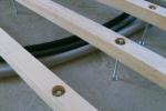 Dysheme druri në trarë: teknologji për instalimin e trarëve Instalimi i dyshemeve me izolim në trarët prej druri